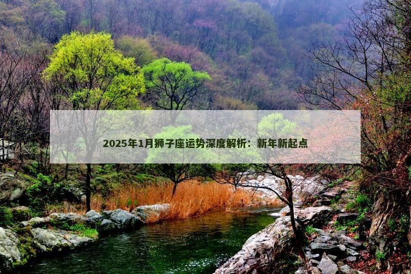 2025年1月狮子座运势深度解析：新年新起点