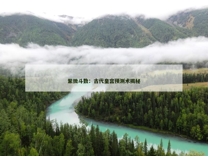 紫微斗数：古代皇宫预测术揭秘