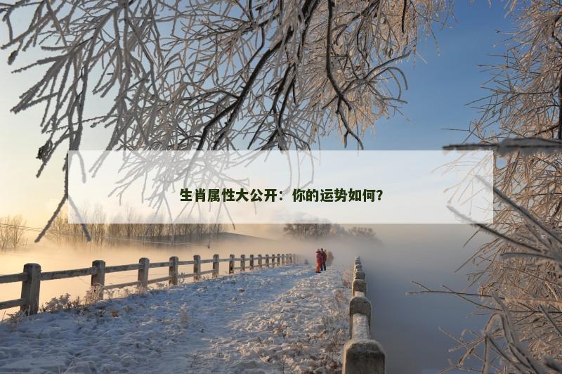 生肖属性大公开：你的运势如何？