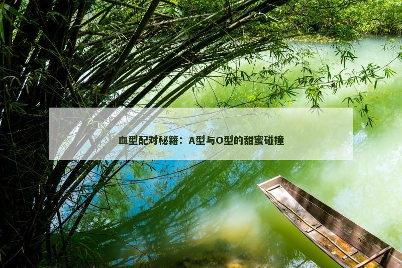血型配对秘籍：A型与O型的甜蜜碰撞