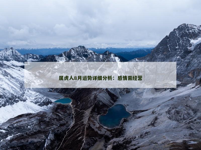 属虎人8月运势详细分析：感情需经营
