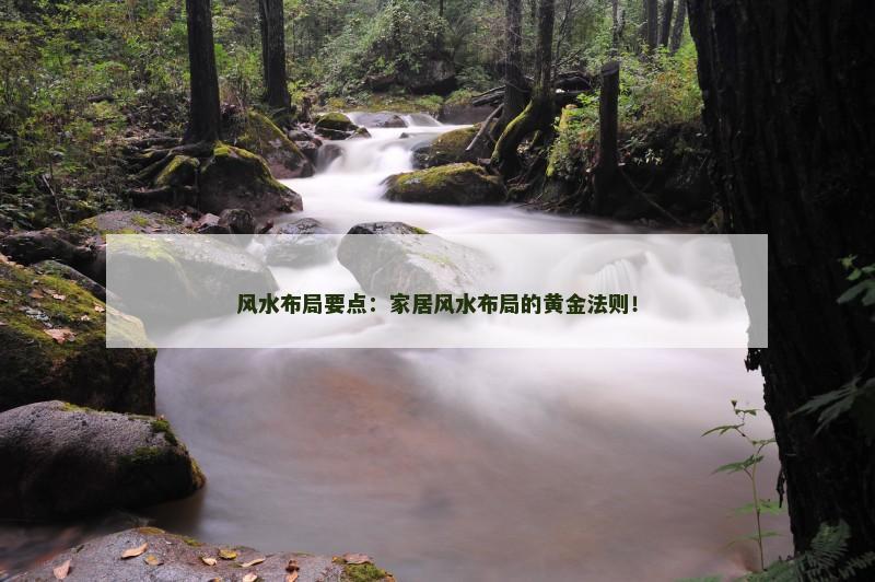 风水布局要点：家居风水布局的黄金法则！