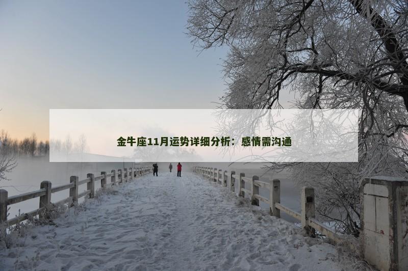 金牛座11月运势详细分析：感情需沟通