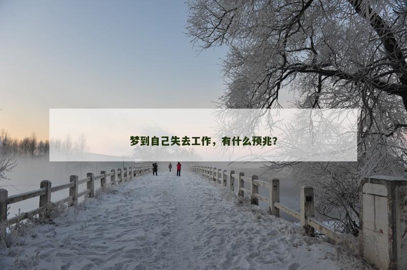 梦到自己失去工作，有什么预兆？