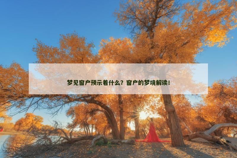 梦见窗户预示着什么？窗户的梦境解读！