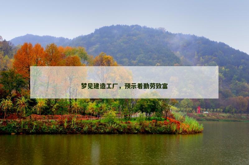 梦见建造工厂，预示着勤劳致富