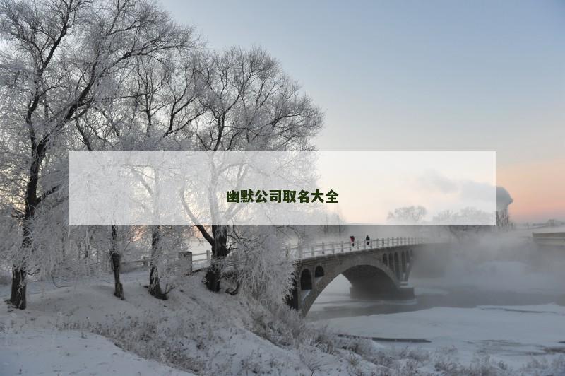 幽默公司取名大全