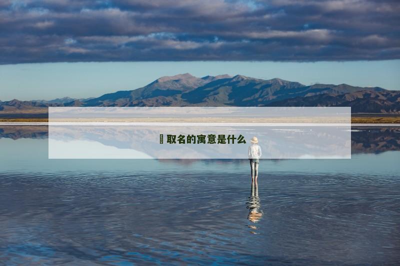 棛取名的寓意是什么