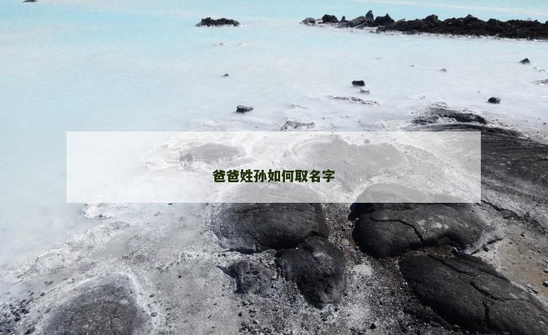爸爸姓孙如何取名字