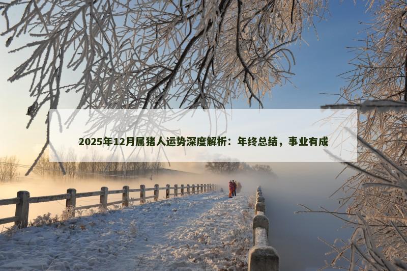 2025年12月属猪人运势深度解析：年终总结，事业有成
