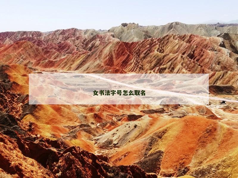 女书法字号怎么取名